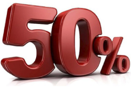 50 %
